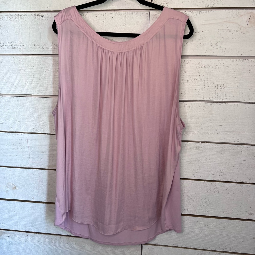 LOFT Plus Blush Pink Sleeveless Blouse Size 24/26